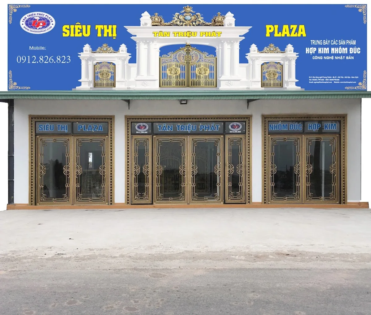 Ảnh 3 — Siêu Thị Tân Triệu Phát Plaza - Trưng bày nhôm đúc