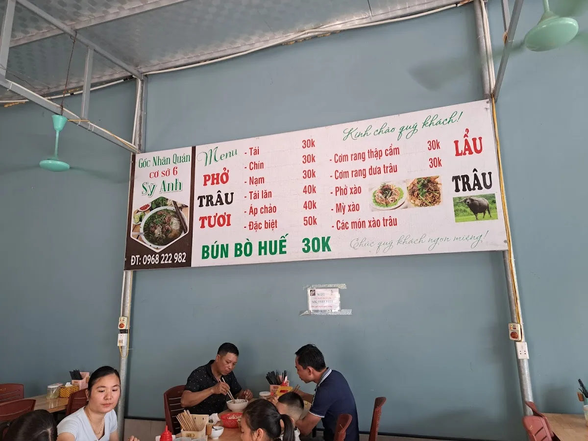 Ảnh Gốc Nhãn Quán Cơ Sở 6 : Sỹ Anh Phở Trâu Tươi